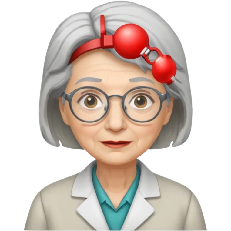 scientist professor old woman emoji