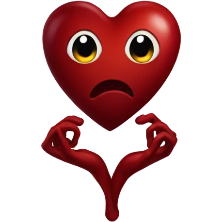 dark red heart emoji