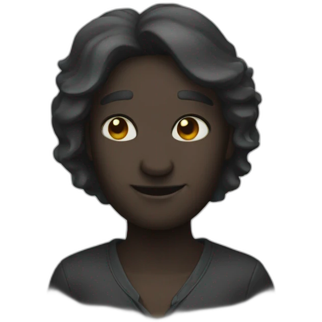 Lapin noir emoji