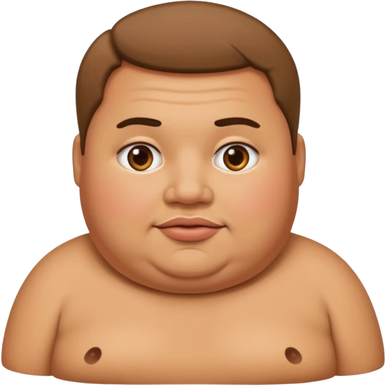 Fat person emoji