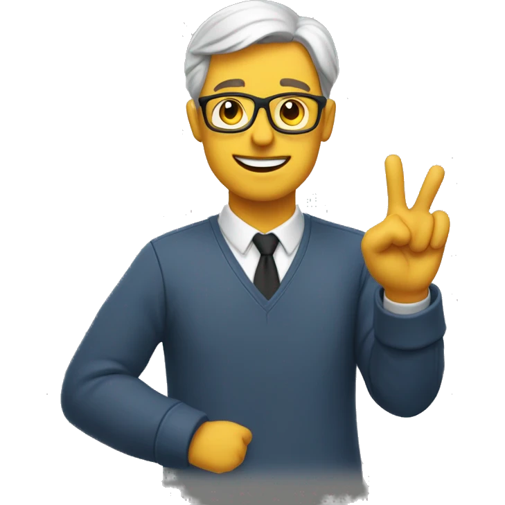 the teacher makes a "very good" gesture
 emoji