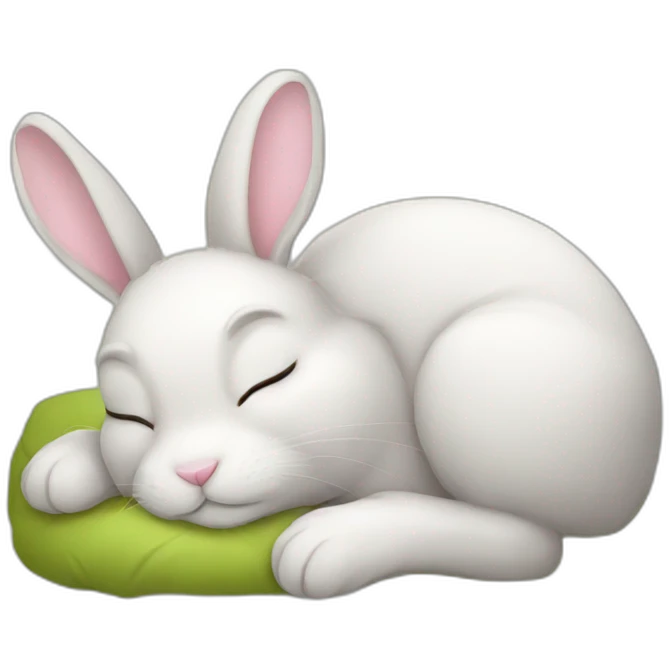 Bunny sleep emoji