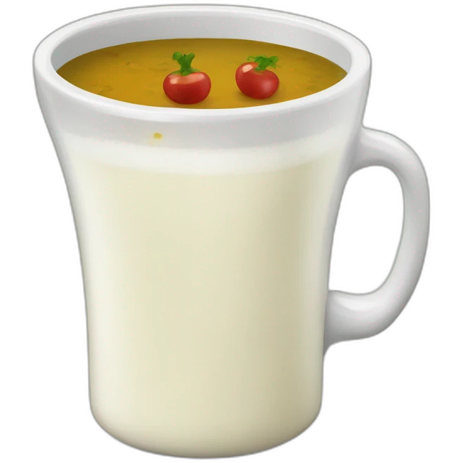 ranch dressing in a cup of wine emoji