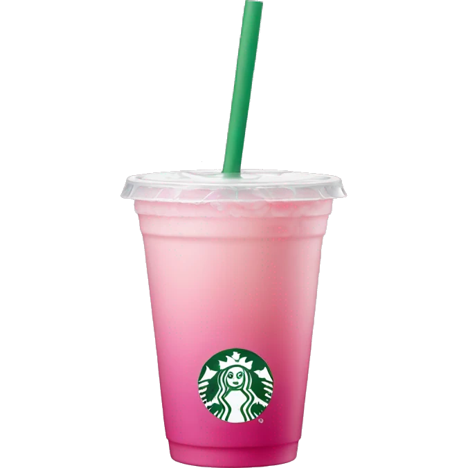 Starbucks pink drink emoji