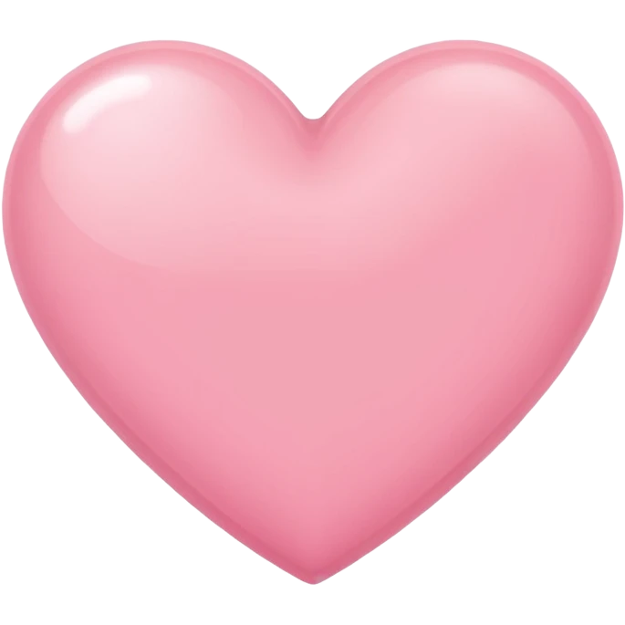 Baby Pink ios version heart emoji