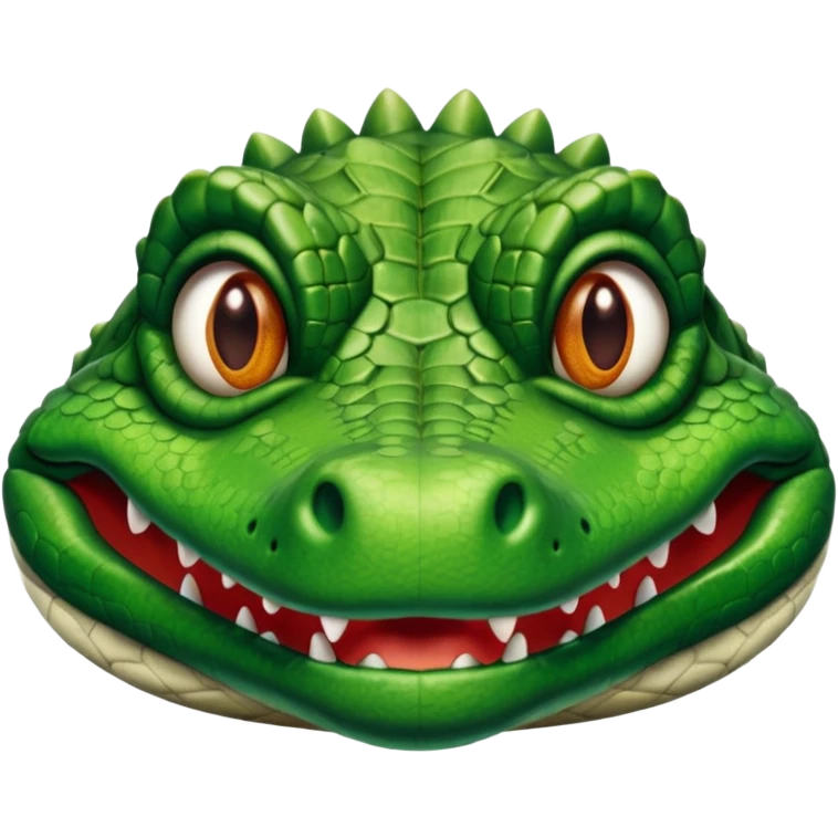 Blind crocodile emoji