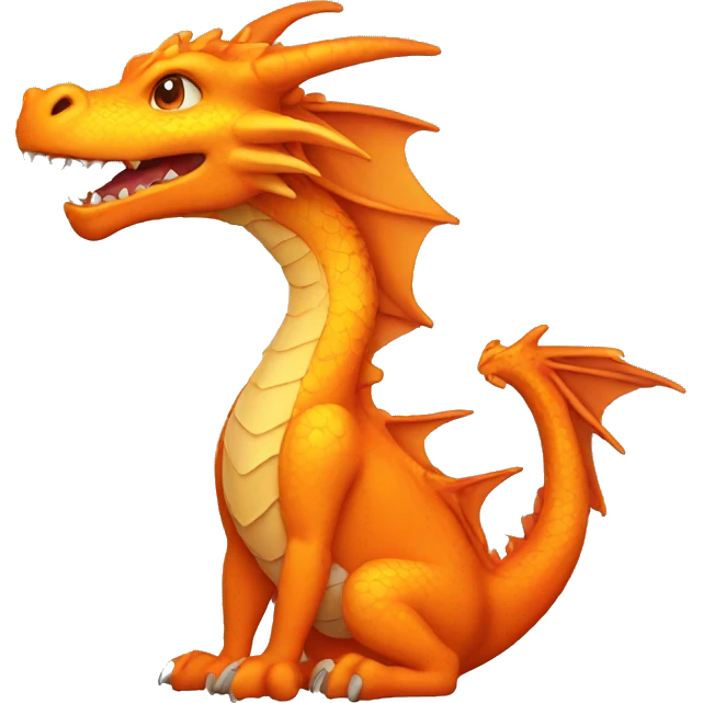orange dragon emoji