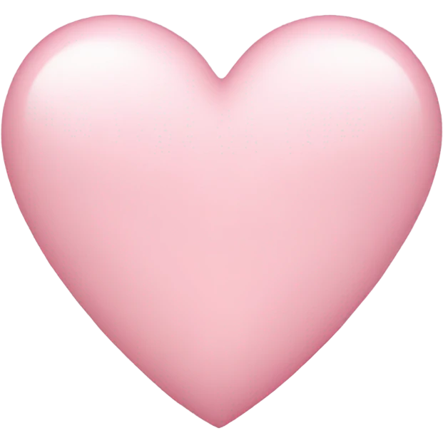 Light pink heart emoji