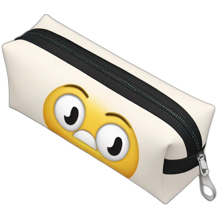 pencil case with zipper emoji