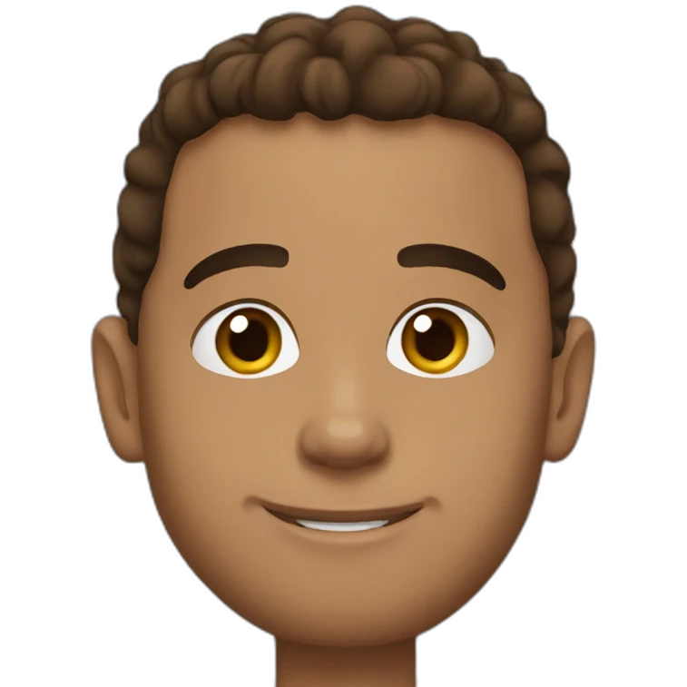 Lewis Hamilton With brown hair emoji