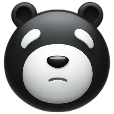 Monokuma dnganronpa smiling emoji