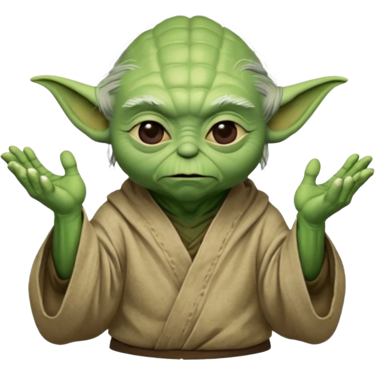 yoda doing a "fuck" move  emoji