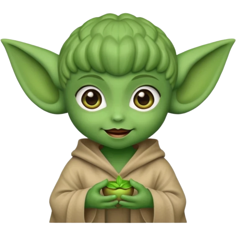 Mini yodas cuquis para niñas emoji