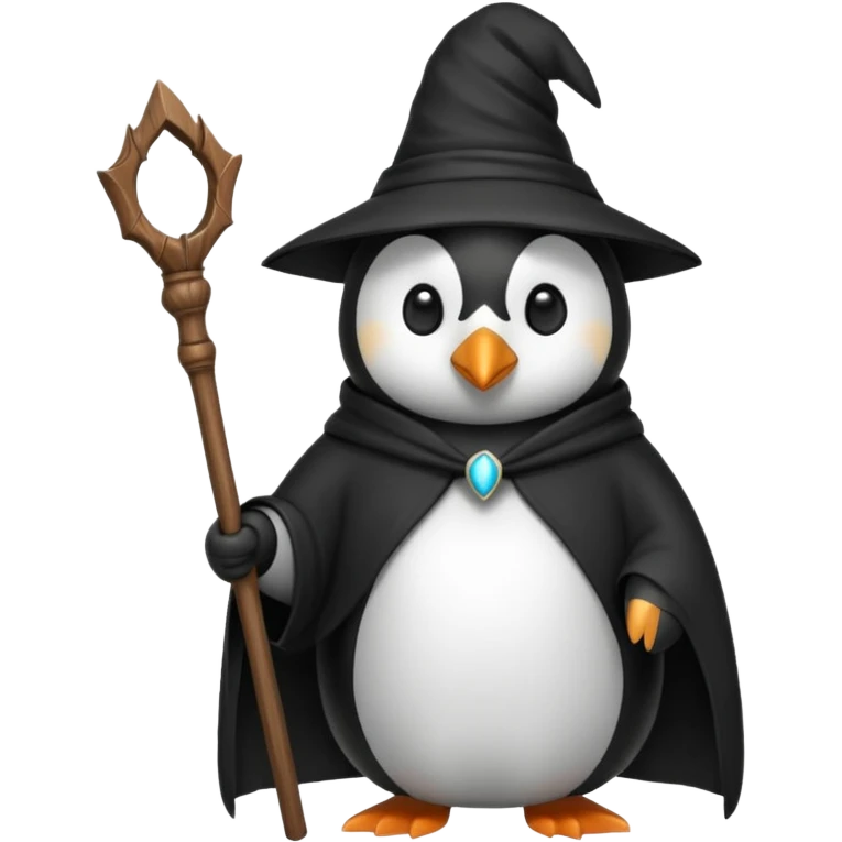 Penguin Wizard emoji