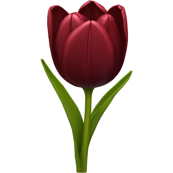 Dark red tulip bouquet  emoji