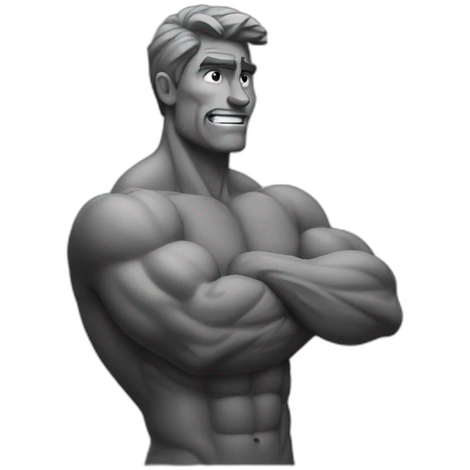Flexing man emoji