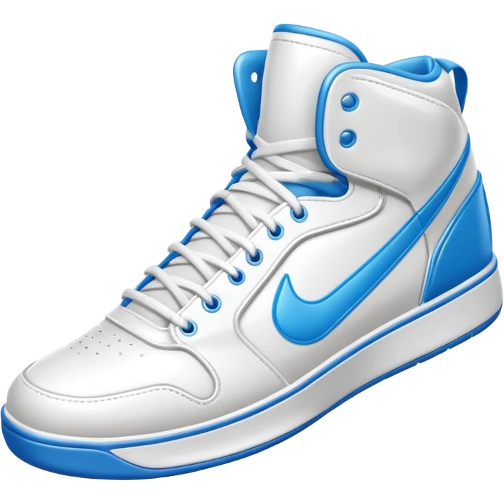 basketball sneaker object icon, high-top shoes, sporty design, glossy details, 3D cartoon, mobile game icon style, centered, clean background, no text, no watermark
 emoji