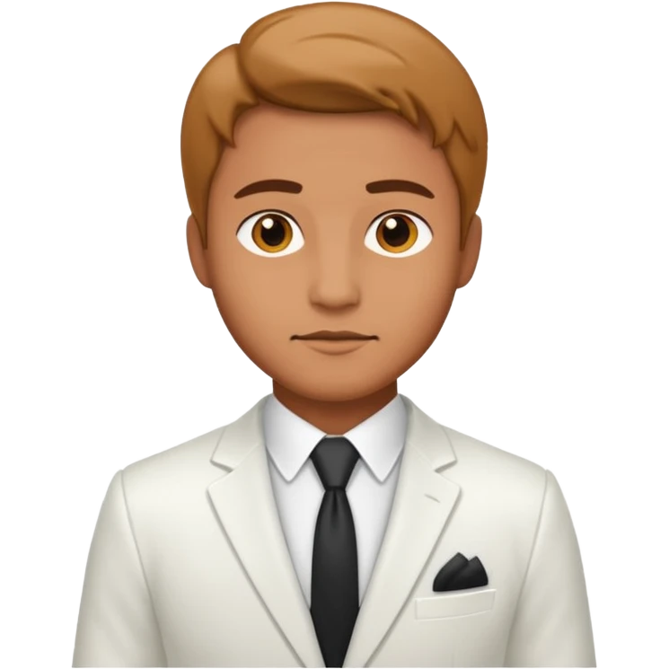 man wearing white suit  emoji