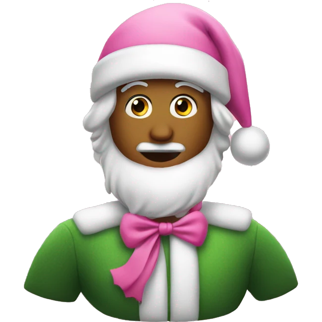 Pink cristmas emoji