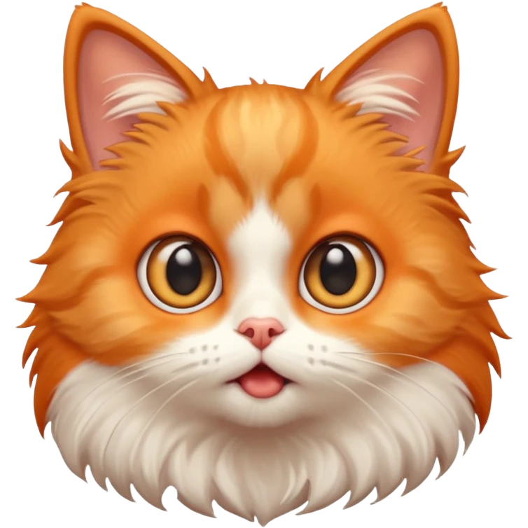 little cute Shocked cat emoji