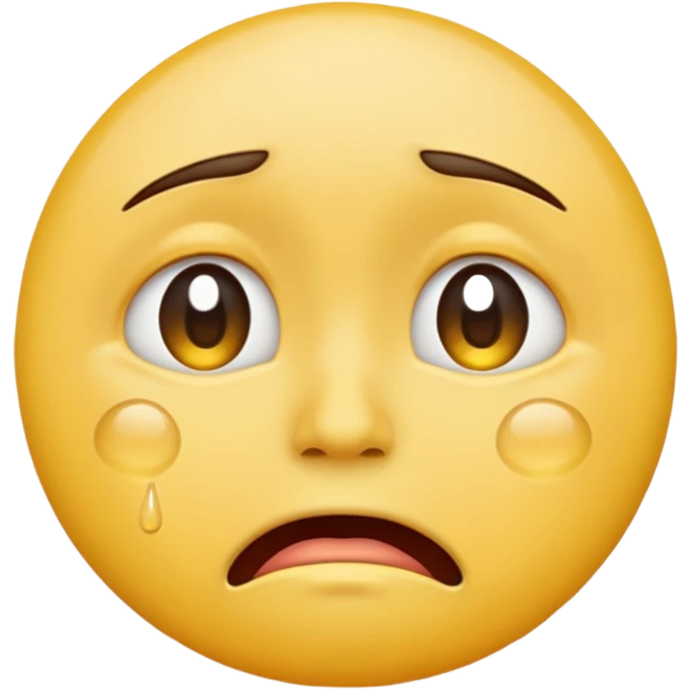 crying face emoji, expressive and clear emoji