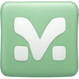 Yes check box in soft sage mint green emoji