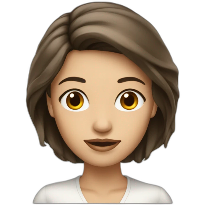 femme brune habit de luxe emoji