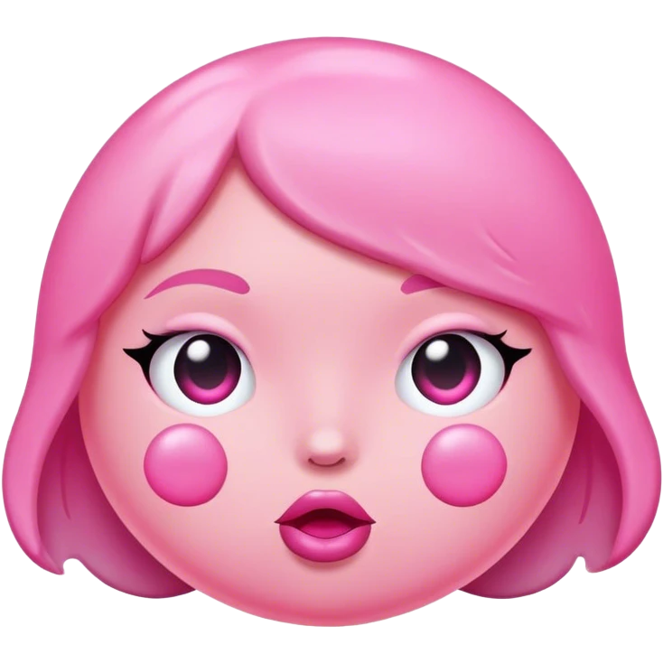 bubblegum without a face  emoji