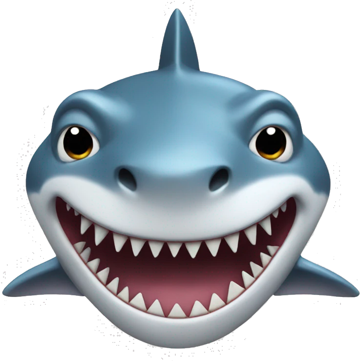 Shark with dog legs emoji