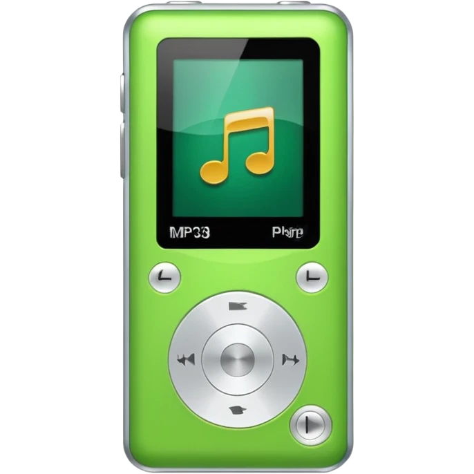 green mp3 player emoji