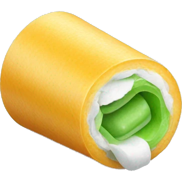chewing gum on a roll emoji