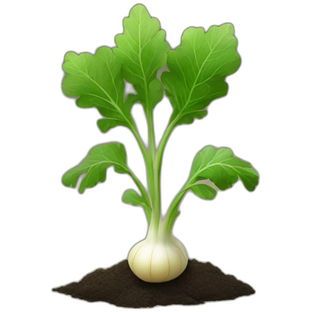 turnip plant emoji