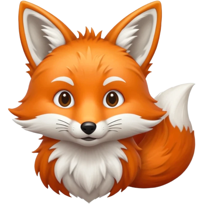 Fox half body emoji