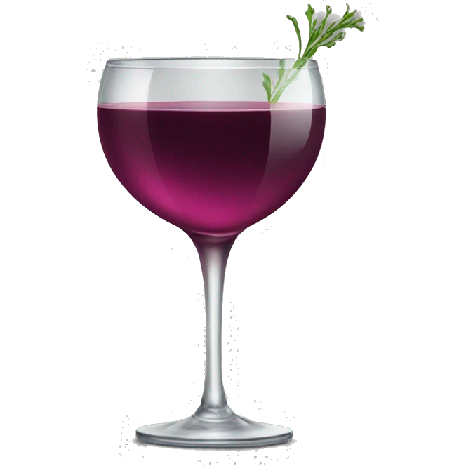 Fancy Wine glass cocktail  emoji