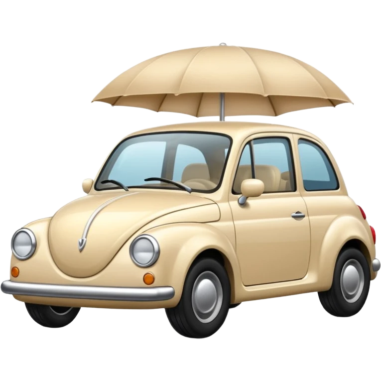 Beige cream car emoji emoji