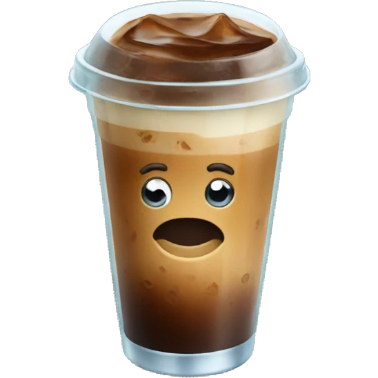 Ice coffee emoji