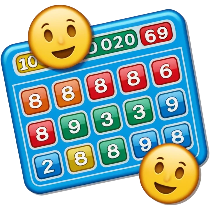 Lottery scratch ticket emoji