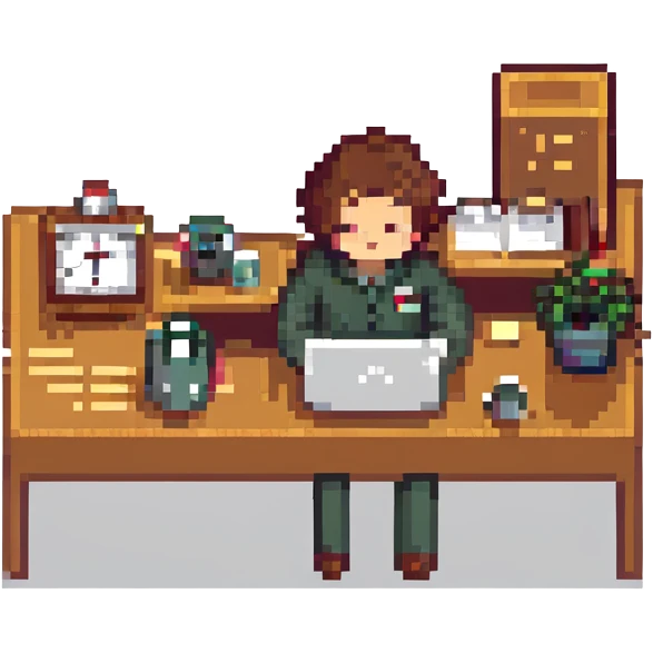 man working overtime at night emoji