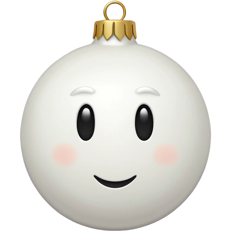 christmas white decoration not for the tree emoji