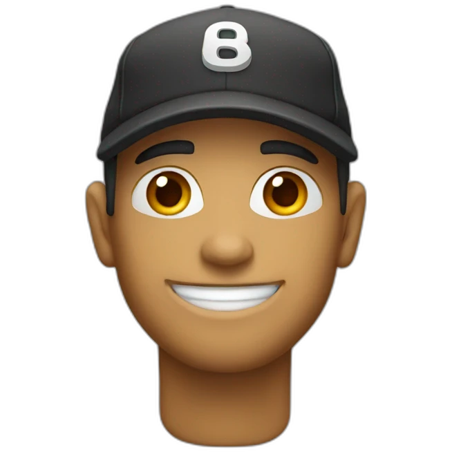 With cap emoji