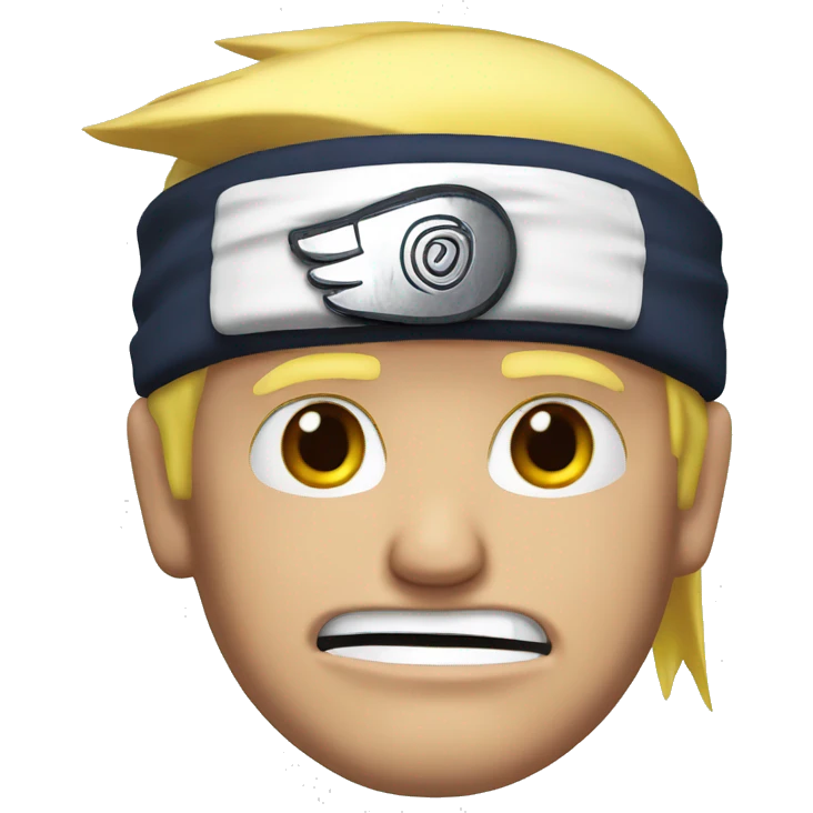 Donald trump with a Naruto headband  emoji