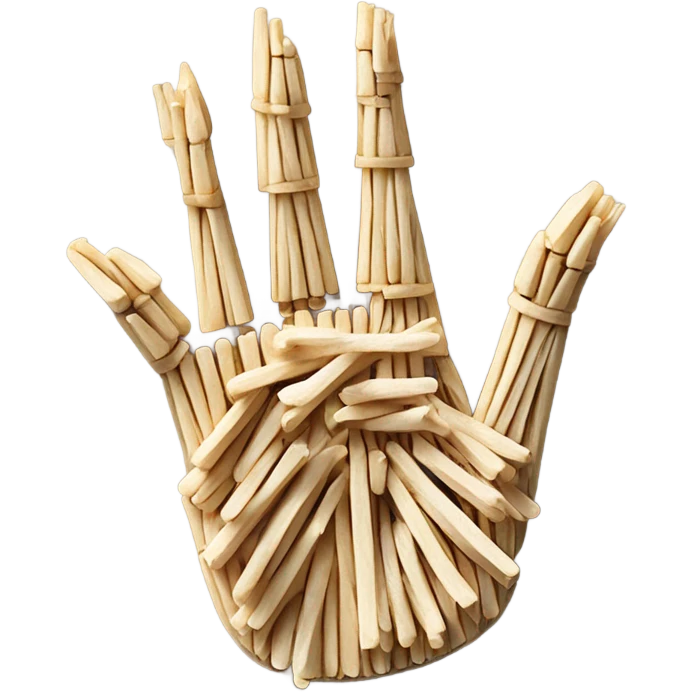 Toothpick hand emoji