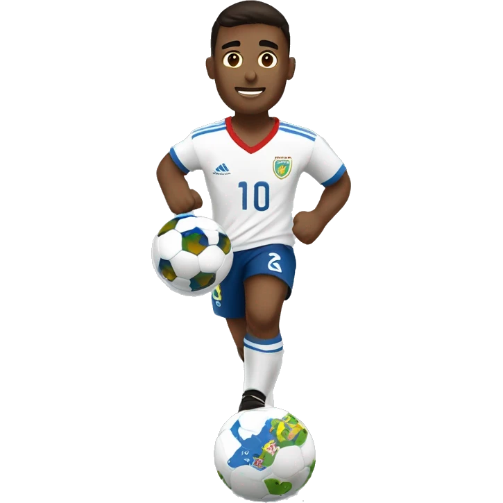Jugador de fútbol levantando la copa del mundo  emoji