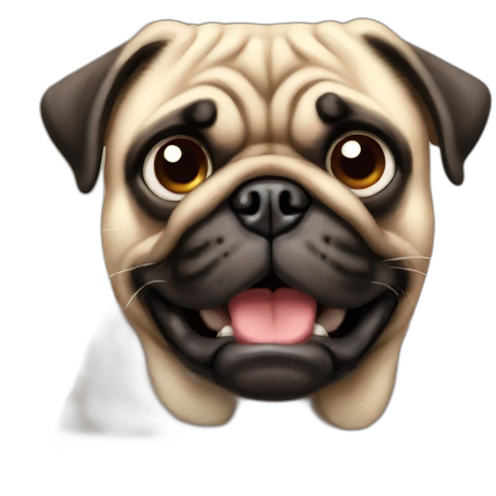 Pug angry emoji