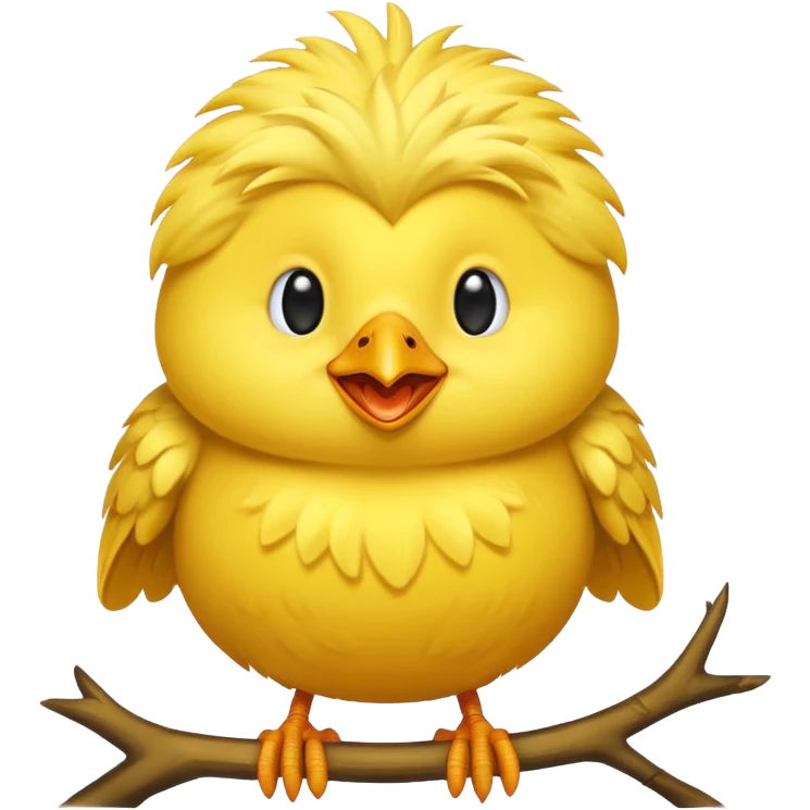 happy bird with a big smile emoji