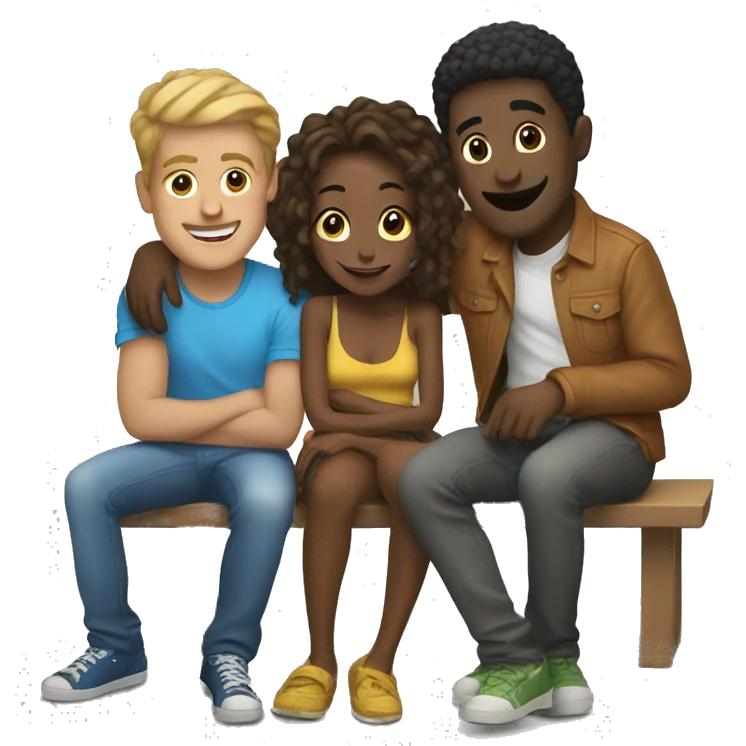 hanging out with a friends emoji