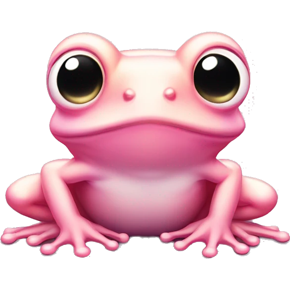 Light pink Fairy frog with gradient wings emoji