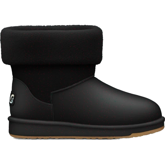 Black ugg emoji