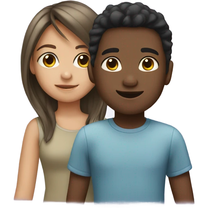 One Girl and boys emoji