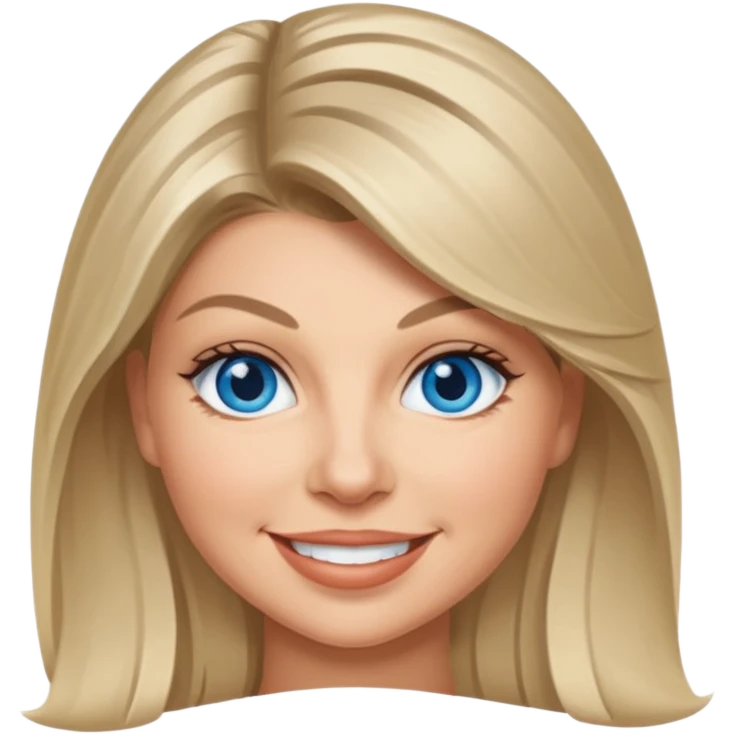 Fergie with blue eyes emoji